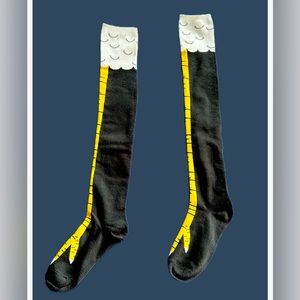 Crazy Funny Chicken Legs Knee-High Novelty Socks Funny Gifts